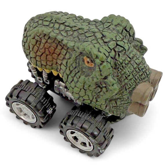 Dinosaur Monster Trucks Set Of 4 Assorted Colors & Designs Prehistoric Toy Cars - Picture 11 of 12